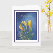 Carte lis de cala (Fleur jaune)