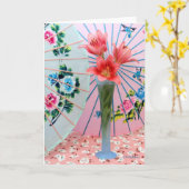 Carte Lis rêveur II (Fleur jaune)