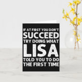 Carte Lisa Name D Birthday Funny Christmas Jo (Fleur jaune)