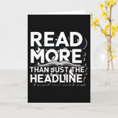 Carte Lisez plus que juste le titre Citation drôle Sloga (Fleur jaune)