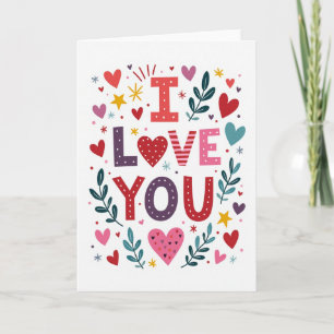 Carte lisse simple d'amour à pois
