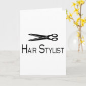 Carte Liste des cheveux (ciseaux) (Fleur jaune)