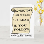 Carte Liste des règles du chef (Fleur jaune)