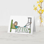 Carte Lit d'hôpital (Fleur jaune)