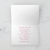 Carte Lit rose du jour de mère de roses (Intérieur)