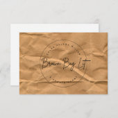 Carte Lit Sac Brown (Devant / Derrière)