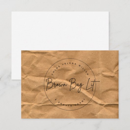 Carte Lit Sac Brown (Devant / Derrière)