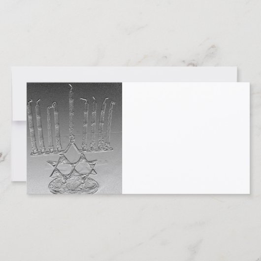 Carte Lite les bougies de Chanukah (Devant)