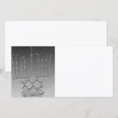 Carte Lite les bougies de Chanukah (Devant / Derrière)