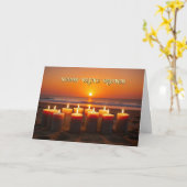 Carte Litha Solstice d'été Joyeuse Veille de la Saint-Je (Fleur jaune)