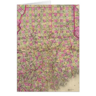 Carte lithographiée du Maine