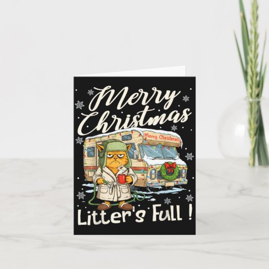 Carte Litter's Full Funny Cat Parody Outfit Sarcastic Ch (Devant)