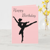 Carte Little Ballerina (Fleur jaune)