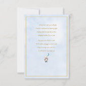 Carte Little Bear tenant un Baby shower à ballon (Dos)
