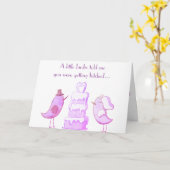 Carte Little Birdie M'A Dit... (Fleur jaune)