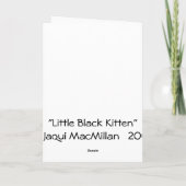 Carte Little Black Kitten (Dos)