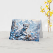 Carte Little Blue Eyes (Fleur jaune)