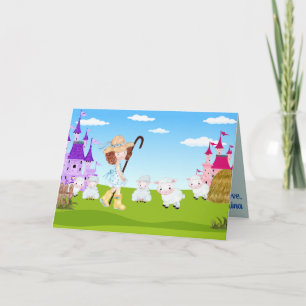 Carte Little Bo Peep Nouveaux enfants amusants Fab Extra
