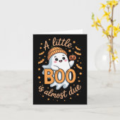 Carte Little Boo Est Presque Dû Mignonne Grossesse Hallo (Fleur jaune)
