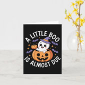 Carte Little Boo Est Presque Dû Mignonne Grossesse Hallo (Fleur jaune)