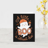 Carte Little Boo Est Presque Dû Mignonne Grossesse Hallo (Fleur jaune)
