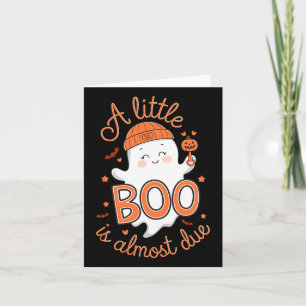 Carte Little Boo Est Presque Dû Mignonne Grossesse Hallo