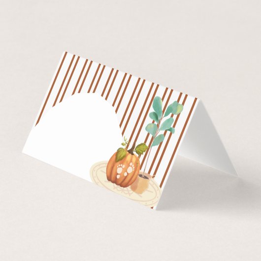 Carte Little Citrouille Fall Blond Place (Front)