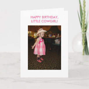 Carte Little Cowgirl, Birthday