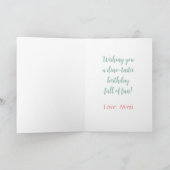 Carte Little Dino Birthday Wishes (Intérieur)