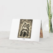 Carte Little Doggy en bleu (Dos)