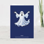 Carte Little Éffrayant Ghost - Halloween 11 - Fun Fun (Dos)