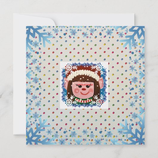 Carte Little Elf Magnet Card (Dos)