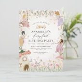 Carte Little Fairy Premier anniversaire Enchanted Garden (Debout devant)