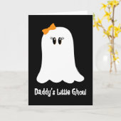 Carte Little Ghoul de papa (Fleur jaune)