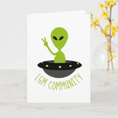 Carte Little Green Men, LGM Community Extraterrestrial (Fleur jaune)