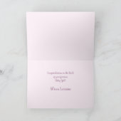 Carte Little Hearts and Bunnies - motif transparent. (Intérieur)