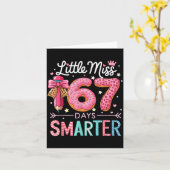 Carte Little Miss 67 Days Smarter Donut Lover 67th Day O (Fleur jaune)