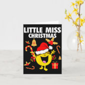 Carte Little Miss Christmas (Fleur jaune)