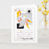 Carte Little Miss Muffet Lit 1940 WPA (Fleur jaune)