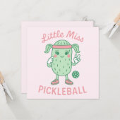 Carte Little Miss Pickleball (Devant/Arrière en situation)