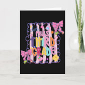 Carte Little Miss Third Grade First Day Of 3rd Grade Coq (Devant)