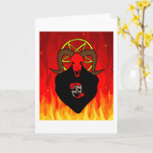 Carte Little Red Naughty Devil (Fleur jaune)