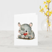 Carte Little Rhino (Fleur jaune)