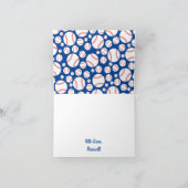 Carte Little Slugger Baseball fête d'anniversaire (Intérieur)