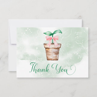 Carte Little Sprout is on the Way Garden Thank You Card