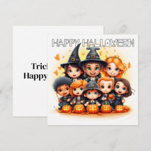 Carte Little Trick 'R Traitements Halloween heureux