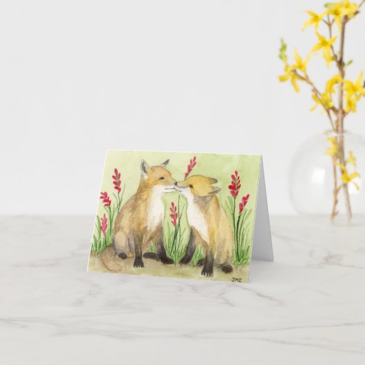 Carte Little Vixens (Fleur jaune)