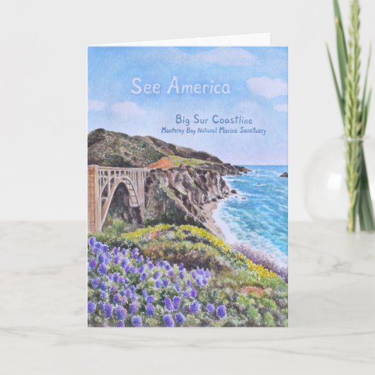 Carte Littoral de Big Sur (Devant)