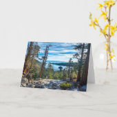 Carte Littoral | Emerald Bay, Lake Tahoe, Californie (Fleur jaune)