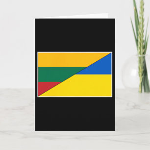 Carte Lituanie Drapeau Ukraine Lituanien Ukrainien Natio